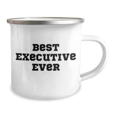 Funny Executive Gifts from Friends - Best Ever Graduation Camping Mug for Men - 'Best Executive Ever' Quote - Image 2